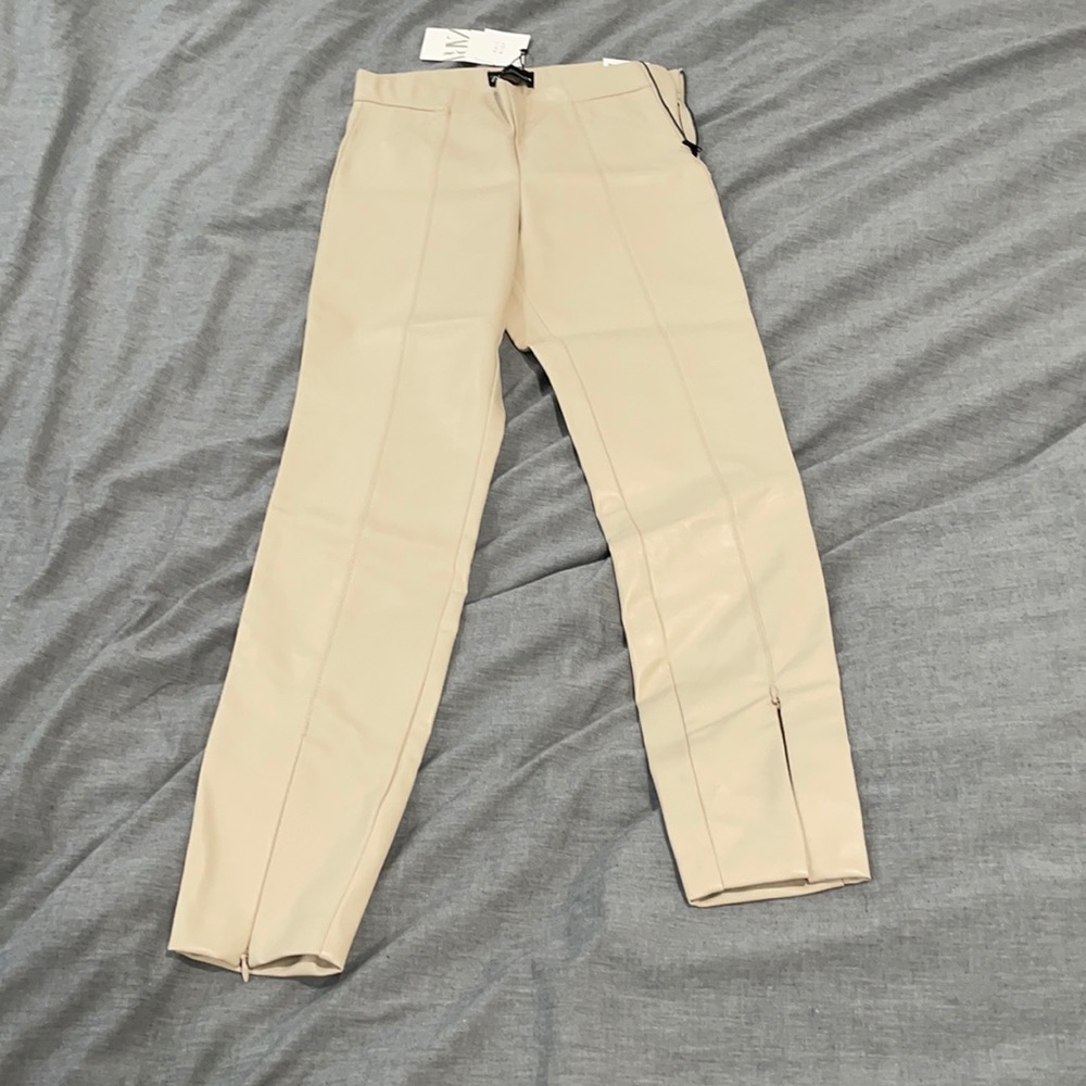 Zara faux leather leggings